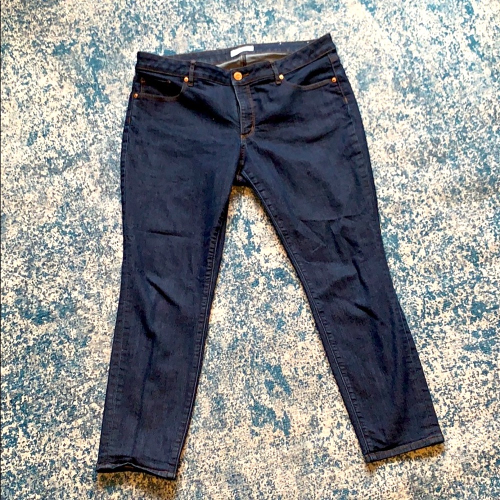 Loft jeans, size 14 petite, curvy skinny